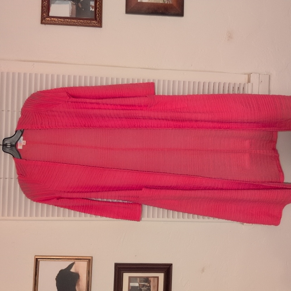 LuLaRoe Orange Long Cardigan